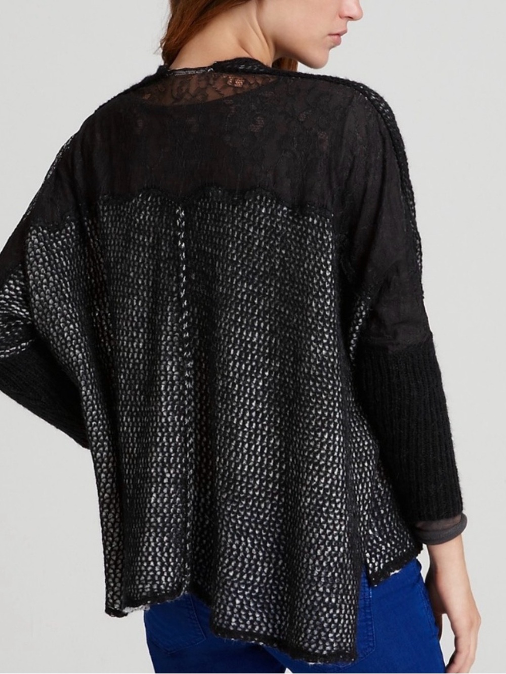 Free people peekaboo lace back cardigan - Picture 2 of 4